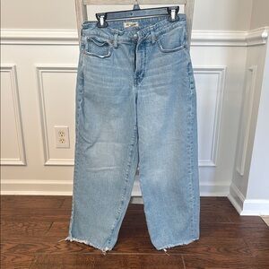 Madewell The Curvy Perfect Vintage Wide-Leg Crop Jeans
